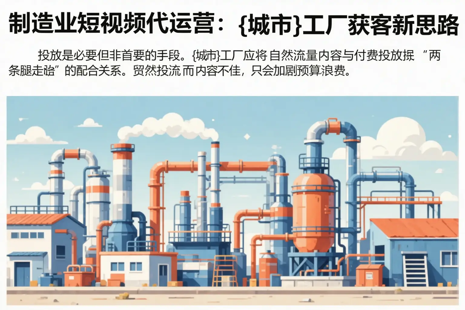 制造业短视频代运营：松桃工厂获客新思路